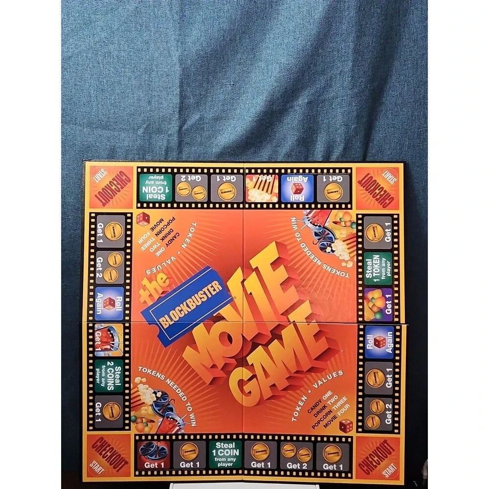 Blockbuster Movie Game | 2000 Vintage Board Game | 100% Complete with Timer |